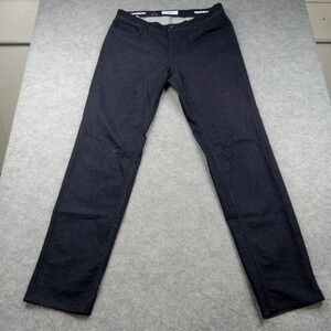 Brax‎ Pants Mens 40x32 Blue Cooper Micro Check Cotton Blend Textured Five Pocket